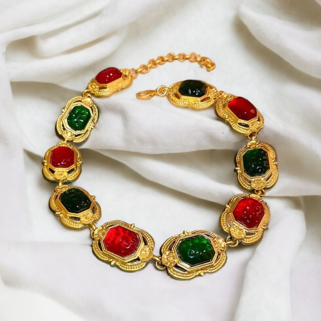Red And Green Necklace  The Jewelry Album
