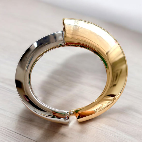 Bold Gold And Silver Tone Bracelet
