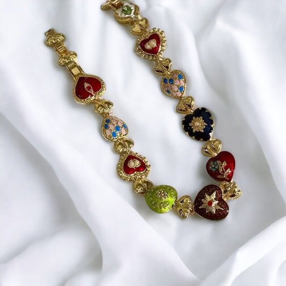 Colorful Hearts Necklace