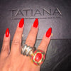 Red Ruby Royale Statement Ring