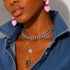 Multi Layer Two Tone Necklace set