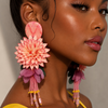 Dahlia Bloom Statement Earrings