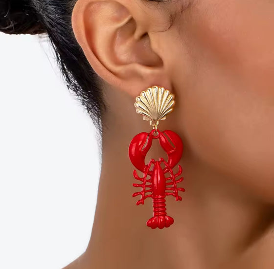 Lobster Luxe Earrings