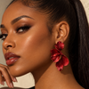After Hours Red Petal Earrings