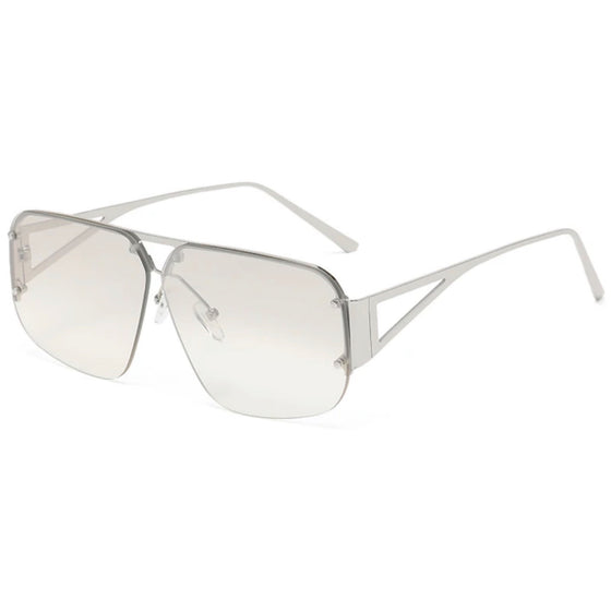 Real Hot Girl Silver Sunglasses