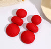 Red Scarlet Statement Drop Earrings