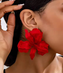  Red Bloom Earrings