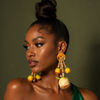 Golden Hour Flower Bloom Earrings