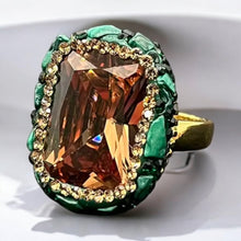  Golden Aurora Zultanite Ring