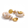 Golden Tide Shell Earrings