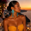 Out By The Sea Flower Earrings