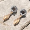 Midnight Bloom Drop Earrings