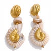 Golden Tide Shell Earrings