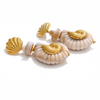 Golden Tide Shell Earrings
