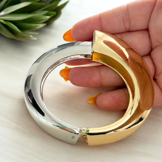 Bold Gold And Silver Tone Bracelet