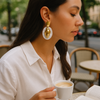 Golden Tide Shell Earrings