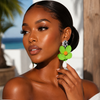 Green Summer Night Earrings