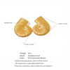 Golden Ripple Coil Earrings