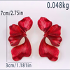 After Hours Red Petal Earrings