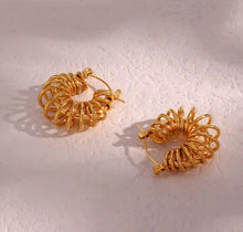  Gold Orbit Hoop Earrings