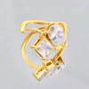 Luxe Dual Stone Wrap Ring