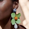 Green Summer Night Earrings