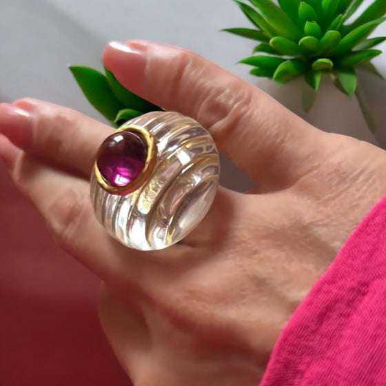Cosmic Bloom Ring