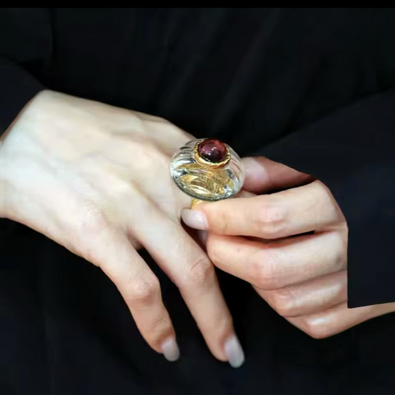 Cosmic Bloom Ring