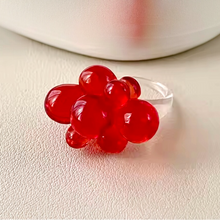  Red See Through You Ring