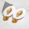 Golden Tide Shell Earrings
