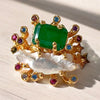 Green Celestial Cloudburst Ring
