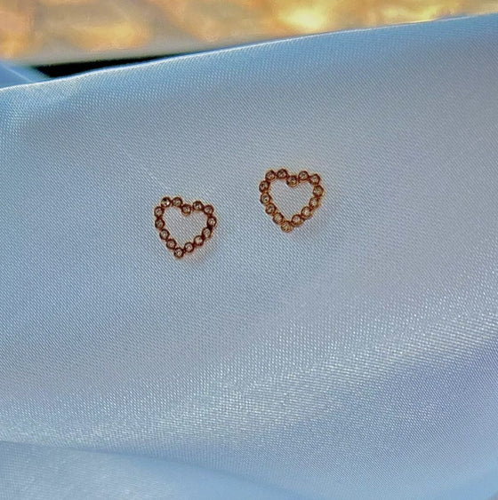 Heart Eye Studs